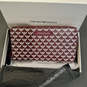 Emporio Armani All-over Eagle Wallet